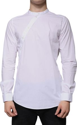 Dolce & Gabbana White Cotton Slim Fit MARTINI Dress Mens Shirt (Pre-Owned)