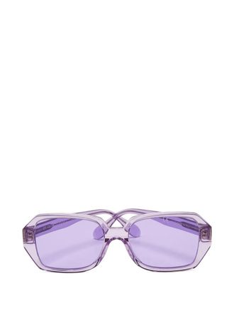 Le Specs Petit Panth&egrave;re zonnebril met ovalen montuur - Paars