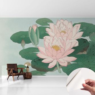 Tulup Fotomurale Adesivo - Parete Decorativa - Decorazione Casa - Stile Moderno Parete - Loto Acquatico 416x254 Cm