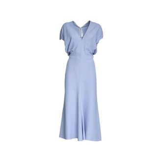 Victoria Beckham Party Dresses, female, Blue, Size: 2XS Victoria Beckham Dresses MultiColour