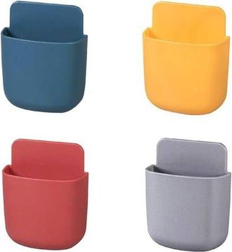 OEM Organizador De Control Remoto De Pared De 4 Piezas, Soporte De Control Remoto De Pared, Caja De Almacenamiento Autoadhesiva Para Controles Remotos, So
