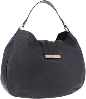 Gucci Pre-owned Vintage Schoudertas - Dames - Vintage Schoudertas - Zwart - ONE Size - Leer - Vintage