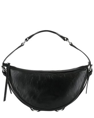 by FAR By FAR Gib Creased Leather Shoulder Bag