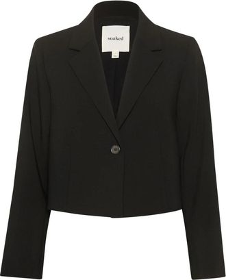 Soaked In Luxury SLCorinne Blazer Corto - Jackets - Mujer - Negro - L