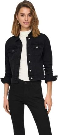 Jacqueline de Yong Jacqueline de Yong, Jassen, Dames, Zwart, S, Denim, Giubbotto Remi Short Denim