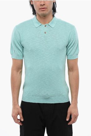 Altea Melange Cotton Knit Polo size M