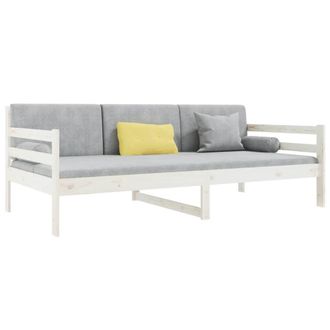 Berkfield Home Beautiful Day Bed White 90x190 cm Solid Wood Pine