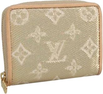 Louis Vuitton Pre-owned Wallets, female, Beige, Size: ONE SIZE Pre-owned Canvas Wallet
