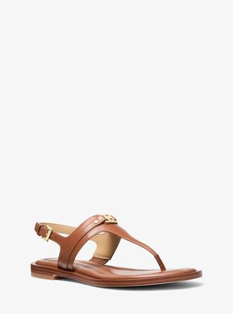 Michael Kors Mandy Leather T-Strap Sandal