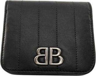 Balenciaga Black Leather Wallet (Bi-Fold) (Pre-Owned)
