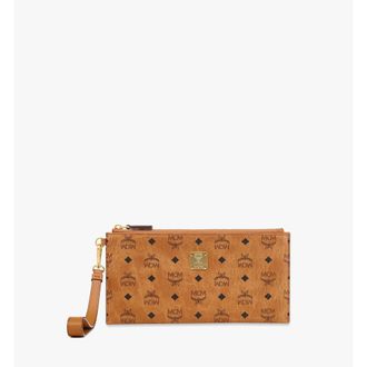 MCM Aren Wristlet Pouch in Visetos