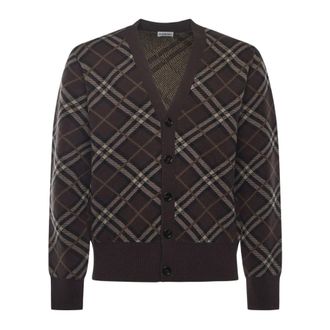 Burberry Cardigans, male, Black, Size: M M Knit Cardigan