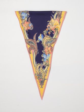 Etro Foulard triangolare in pura seta con stampa floreale all-over