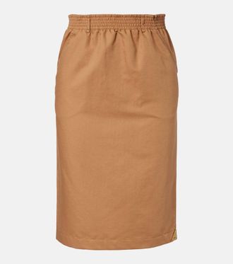 Chlo&eacute; Chlo&eacute; Cotton and linen gabardine pencil skirt