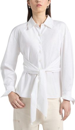 Derek Lam 10 Crosby Carmine Wrap Top