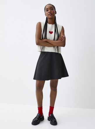 Twik Womens Thick jersey skater miniskirt