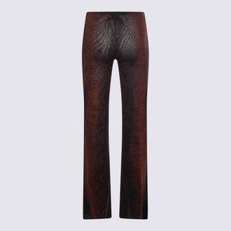 Jean Paul Gaultier Womens Trousers Brown-Black Brown/black