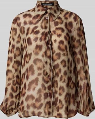 Luisa Cerano Luisa Cerano Bluse aus Viskose mit Schnürung in Camel, Größe 40