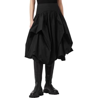 AllSaints Juniper Bubble Hem Skirt in Black at Nordstrom, Size 4 Us