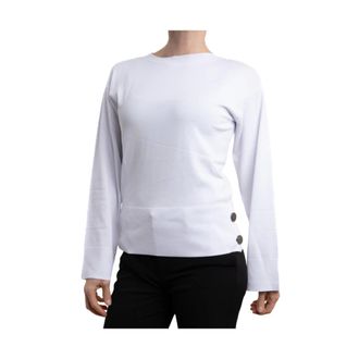 A|X Armani Exchange Round-neck Knitwear, female, White, Size: L Maglia