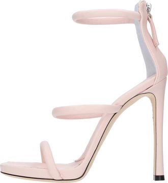 Giuseppe Zanotti Schoenen, Dames, Roze, 39 EU, Leer, Harmony Platform Sandalen