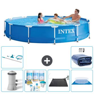 Intex Piscina Con Estructura Redonda - 366x76 Cm - 8-piezas S20477