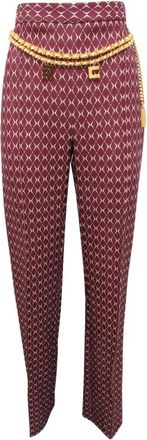 Elisabetta Franchi Mujer, Pantalones, Rojo, Talla: M