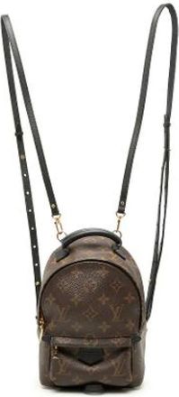 Louis Vuitton Vintage, unisex, Bruin, ONE Size, Leer, Pre-owned Mini Palm Springs