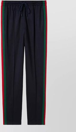 Gucci jogger trousers side stripes detail design