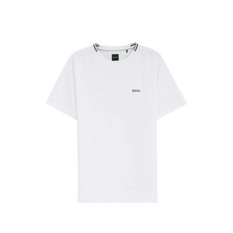 HUGO BOSS Active Moisture-wicking T-shirt With Tennis-ball Embossing