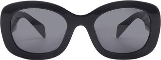 Prada Dark Grey Oval Ladies Sunglasses PR A13S 1AB5S0 54