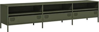 vidaXL TV Cabinet Olive Green 202x39x43.5 cm Cold-rolled Steel vidaXL
