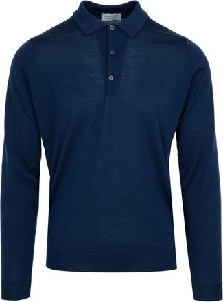 John Smedley Heren, Truien, Blauw, Maat: XL Wol