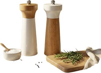 Be Home Madras Salt & Pepper Mills in Natural at Nordstrom