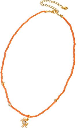 Girls Crew Crab Beaded Necklace in Gold at Nordstrom