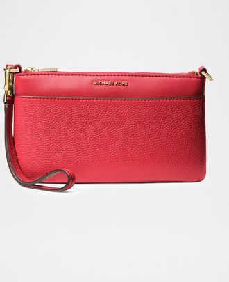 Michael Kors Jet Set Medium Leather Wristlet