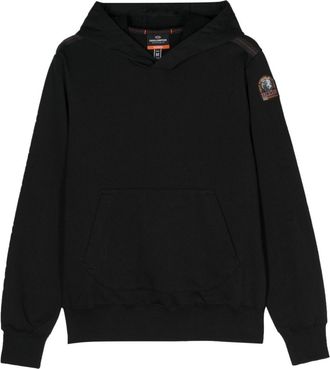 Parajumpers Everest logo-patch hoodie - men - Polyester/Cotton - 3XL - Black