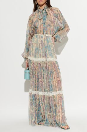 Etro Skirt With Lace Inserts, Womens, Multicolour