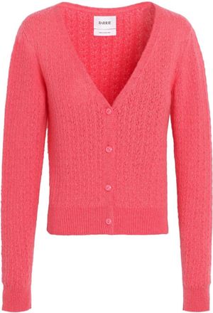 Barrie V-neck cashmere cardigan - women - Cashmere - L - Pink