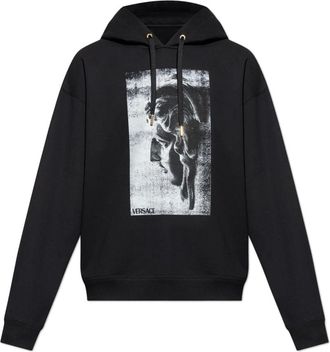 Versace Sweatshirts & Hoodies - Heren - Hoodies - Zwart - M - Katoen - Hoodies & sweatvesten