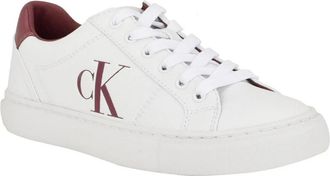 Calvin Klein Celbi Sneaker Womens White Faux Leather Lifestyle Shoes LION566