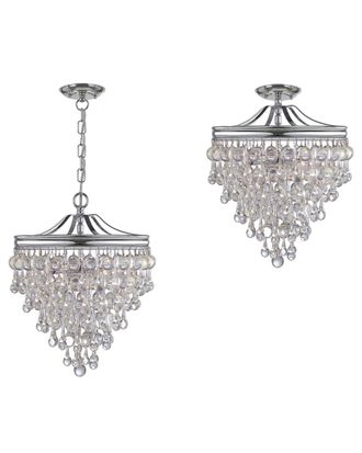 Crystorama Calypso 3-Light Mini Chandelier
