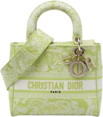Dior Pre-owned Lady D-Lite Mini Bag - Dames - Vintage Mini Tas - Groen - ONE Size - Vintage