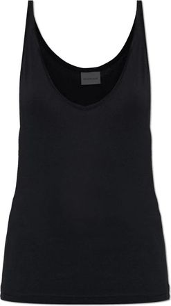 Balenciaga Logo Top - Tops - Mujer - Negro - 2XS