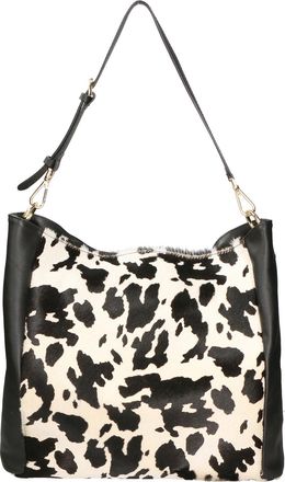 Faina Handtas Dames Mucca Wit Zwart