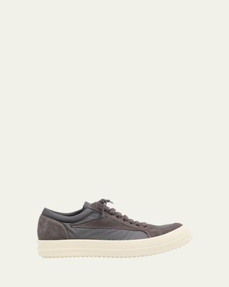 Rick Owens Vintage Sneaks Suede Low-Top Sneakers