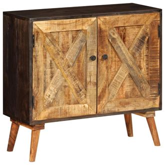 vidaXL Vidaxl - Aparador De Madera Maciza De Mango 85x30x75 Cm