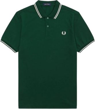 Fred Perry Twin Tipped Polo - Heren - Polos - Groen - 2XL - Katoen - Tops