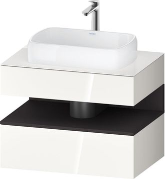 Duravit Duravit - Qatego Consola Mueble Bajo Lavabo, 1 Extra&iacute;ble, 1 Caj&oacute;n