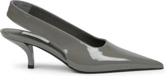 Toteme D&eacute;collet&eacute; Slingback in Pelle di Vitello - - Shoes - Donna - Grigio - 37 EU